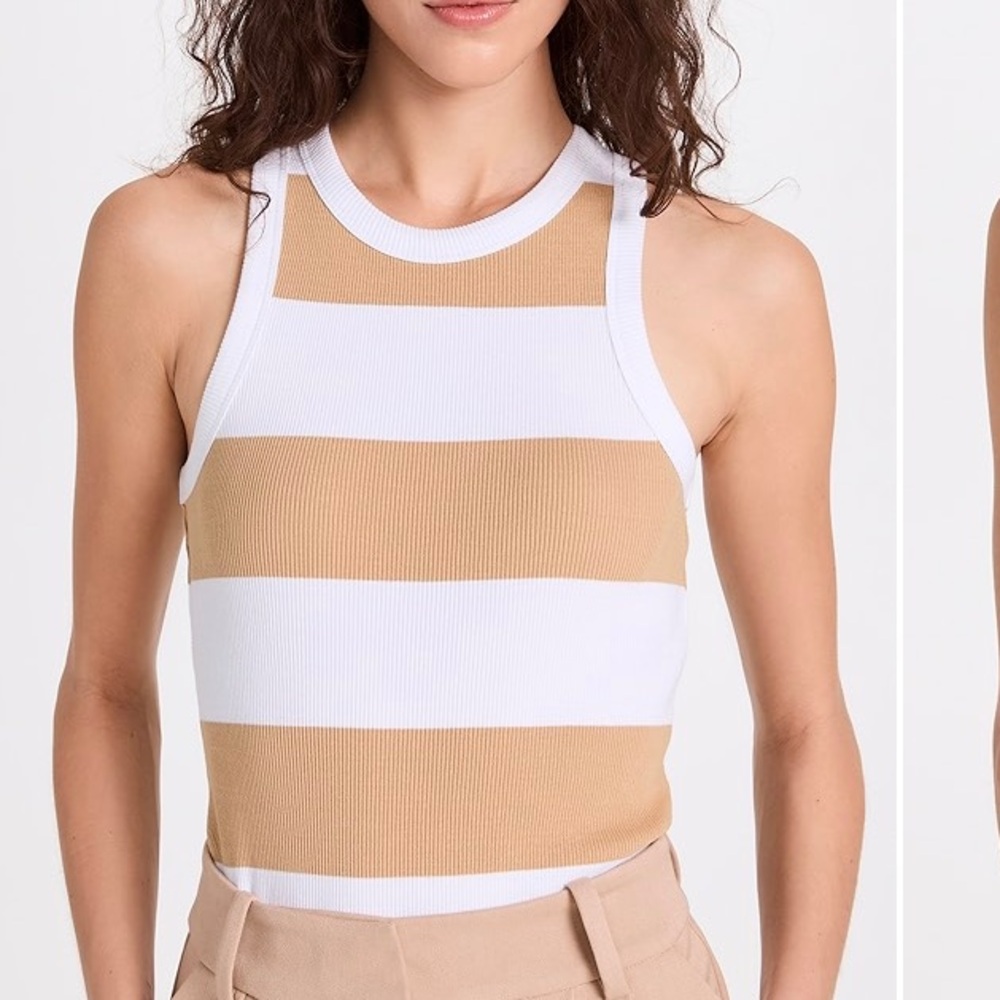 Like New Scotch & Soda Cotton In-Conversion Racer Striped Tank